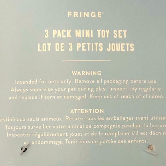 NWT! Petshop by Fringe 3 pack Mini Santa Heads dog toy - Picture 4 of 4